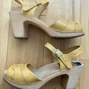 Charming Swedish Hasbeens high heeled sandal